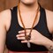 Rudraksha Mala with Narmadeshwar Shivling Pendant for Men Women 5 Mukhi Rudraksha Mala Shaligram Narmada Pendant Necklace Yoga Meditation (pack of 1)